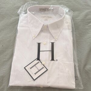 Hathaway Men’s White Dress Shirt - Classic Button-Down